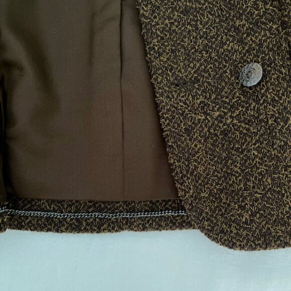 CHANEL Brown Tweed Bouclé Jacket, Fr Sz 40 US 8 - Picture 8 of 8